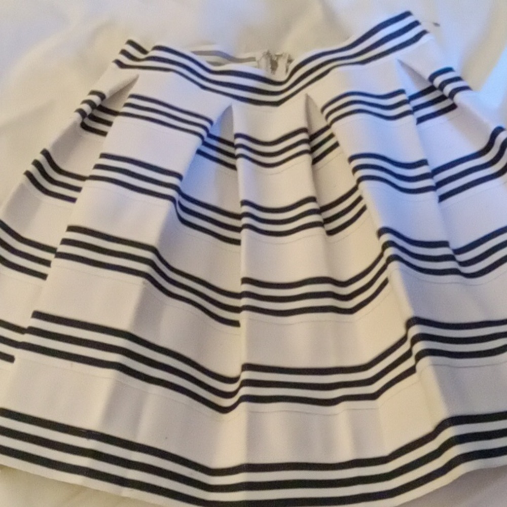 Striped A-line Skirt (M)